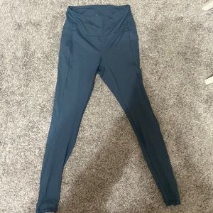 Full length blue Spyder leggings